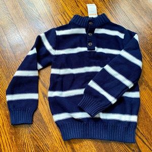 NWT! Gymboree Sweater Dark Blue/White (5-6 YR)